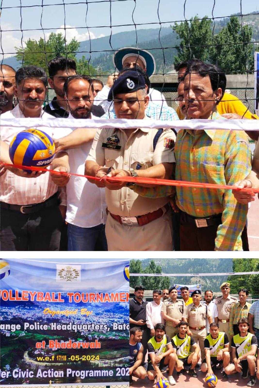'Police host 2-Day Volleyball Tournament at Bhaderwah'